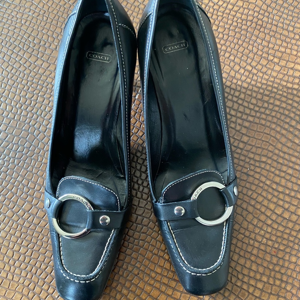 Original Coach Black Shelly low heels 💋